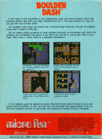 Boulder Dash Commodore 64 US box art